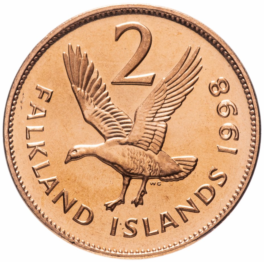 купить Фолклендские острова 2 пенса (pence) 1998