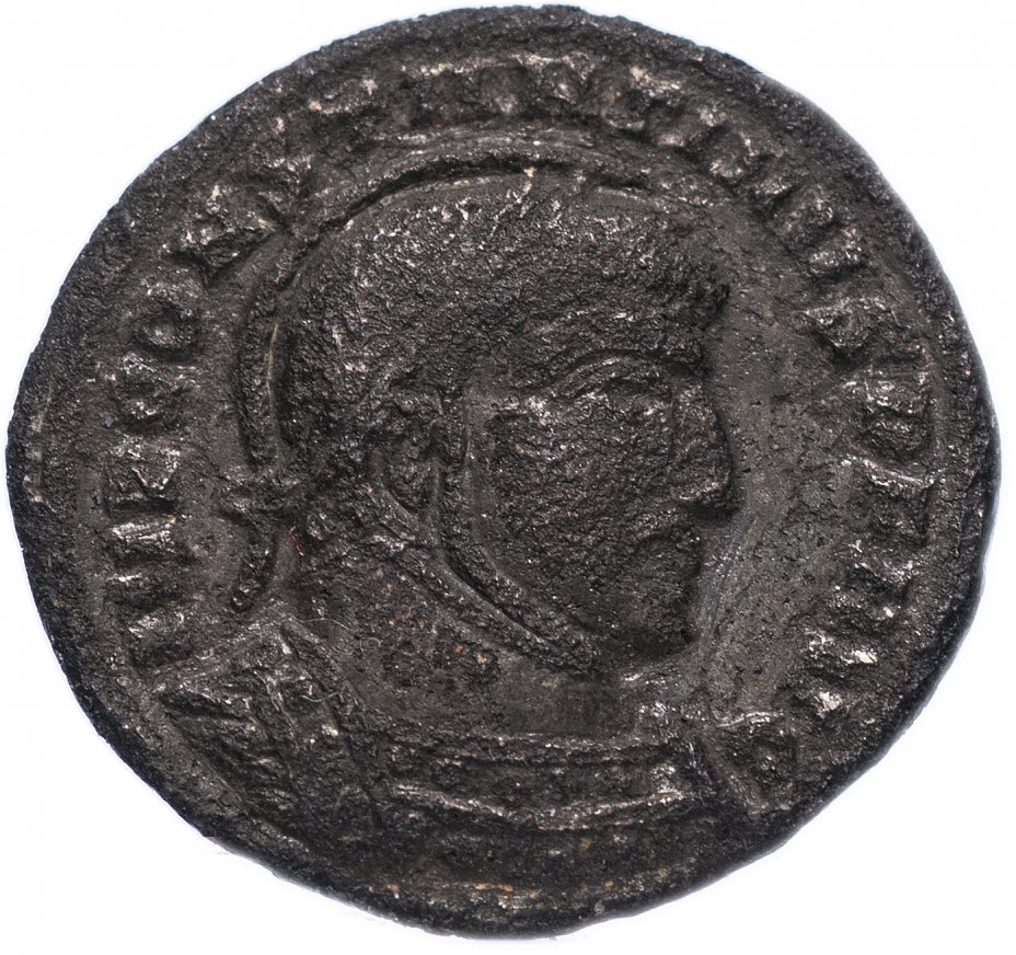 купить Римская Империя Константин I 306–337 гг фоллис (реверс: две Виктории стоят лицом друг к другу и держат щит)