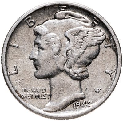 купить США 1 дайм (10 центов) 1942