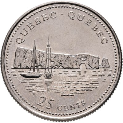 купить Канада 25 центов (cents) 1992 125 лет Конфедерации Канада - Квебек