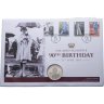 Купить Фолклендские острова 1 крона 2016 "90 лет со дня рождения королевы Елизаветы II" в конверте с марками