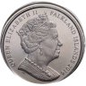 Купить Фолклендские острова 1 крона 2016 "90 лет со дня рождения королевы Елизаветы II" в конверте с марками
