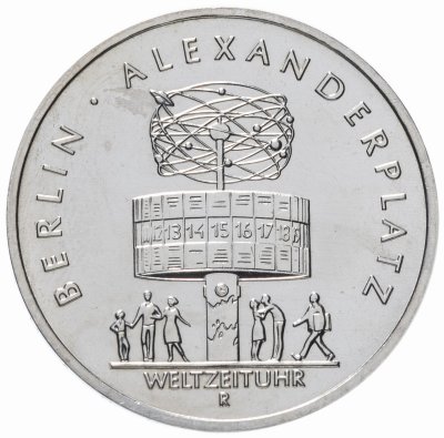 купить Германия (ГДР) 5 марок 1987 "750 лет Берлину – Александрплац"