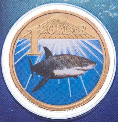 купить Австралия 1 доллар 2007 "Белая акула"