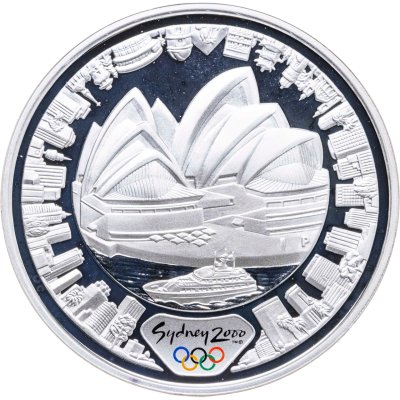купить Австралия 5 долларов (dollars) 2000 "Олимпийские игры в Сиднее - Сиднейский оперный театр"