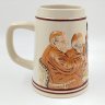 Купить Кружка пивная с изображением монахов, фаянс, роспись, Германия, 1980-2000 гг.