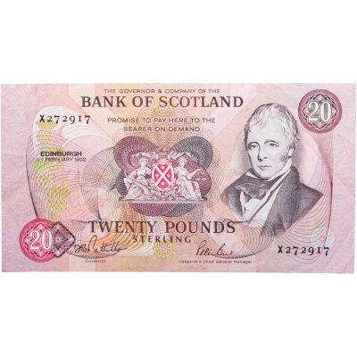 купить Шотландия 20 фунтов 1992 года Bank of Scotland