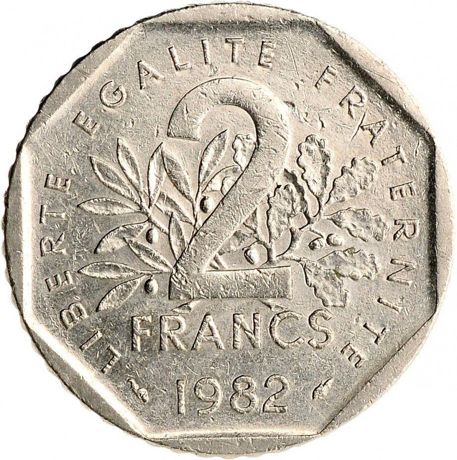 купить 2 франка 1982