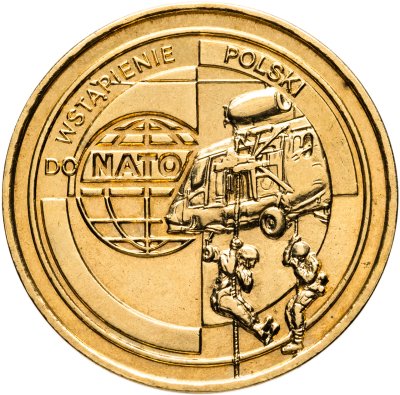 купить Польша 2 злотых (zlotе) 1999 Вступление Польши в НАТО