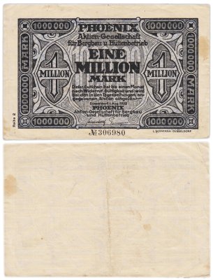 купить Германия, Дюссельдорф 1 000 000 марок 1923