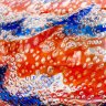 Купить Ваза с пузырьками в толще стекла, цветное стекло, гутная техника, бульгазе, Львовская керамико-скульптурная фабрика (ЛКСФ), СССР, 1960-1980 гг.