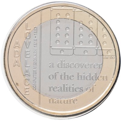 купить Великобритания 2 фунта 2023 "Ада Лавлейс" в буклете