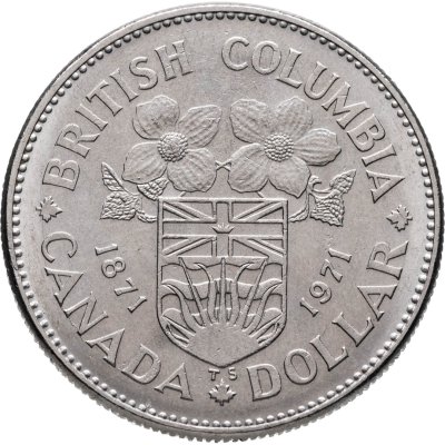 купить Канада 1 доллар (dollar) 1971 "100 лет со дня присоединения Британской Колумбии"