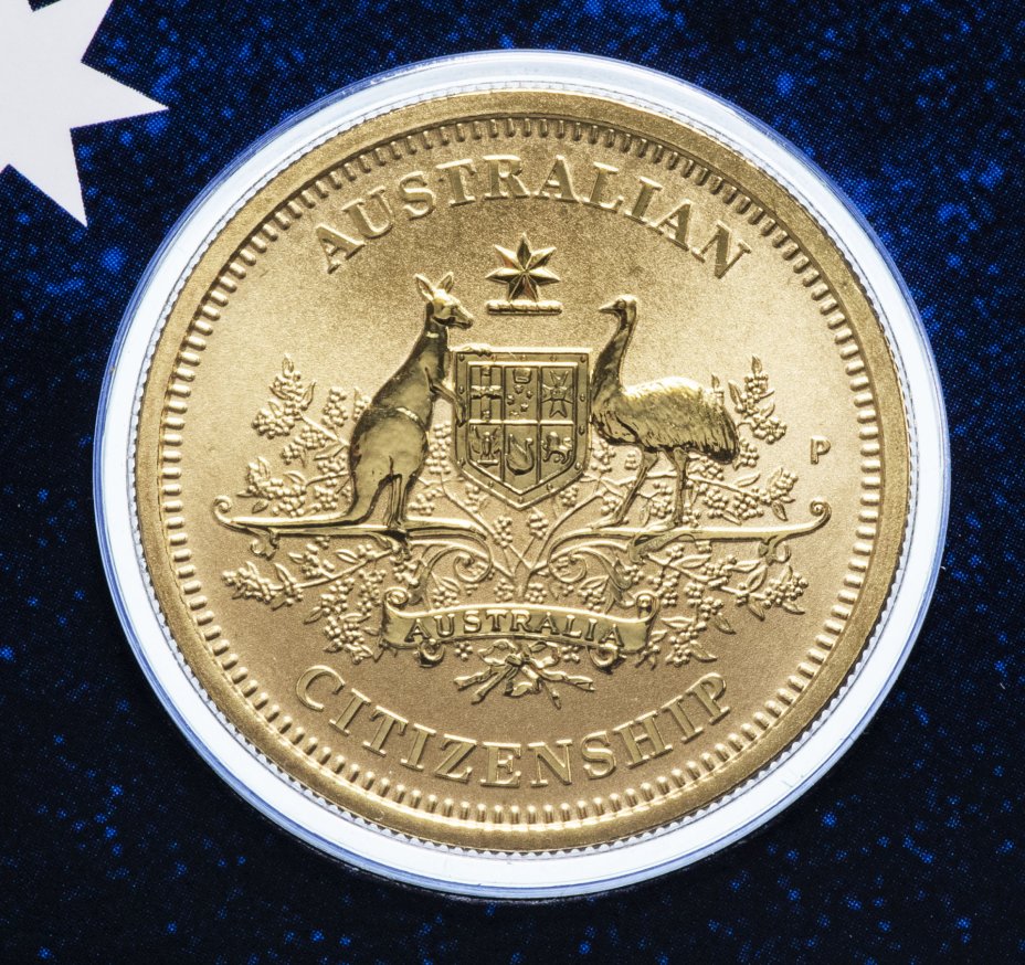 купить Австралия 1 доллар 2012 Австралийское гражданство в буклете
