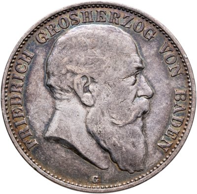 купить Германская Империя, Баден 5 марок (mark) 1902