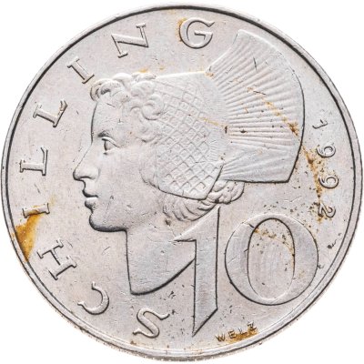 купить Австрия 10 шиллингов (shillings) 1992