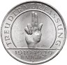 Купить Германия 3 рейхсмарки (reichsmark) 1929 A "10 лет Веймарской конституции / Клятва / Гинденбург"  в слабе Монетник. ру MS62