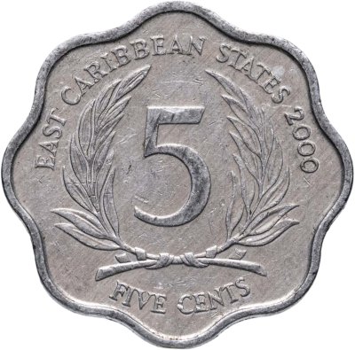 купить Восточные Карибы 5 центов (cents) 2000