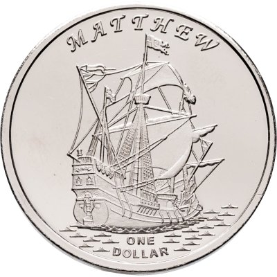 купить Кирибати, Остров Гилберта 1 доллар 2015 "Корабль Matthew"
