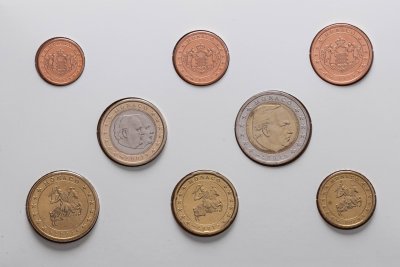 купить Монако 2002 набор из 8-ми монет BU евро в блистере