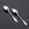 Купить Две ложки столовые, черенки декорированы растительным элементами, серебро 800 пробы, гравировка, Bruckmann & Söhne, Германия, 1888-1900 гг.