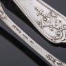 Купить Две ложки столовые, черенки декорированы растительным элементами, серебро 800 пробы, гравировка, Bruckmann & Söhne, Германия, 1888-1900 гг.