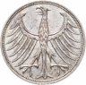 Купить Германия 5 марок, 1970 Отметка монетного двора: "F" - Штутгарт