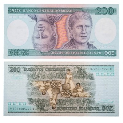 купить Бразилия 200 крузейро 1981-1984 года (Pick 199b)