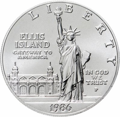 купить США 1 доллар (dollar) 1986 "100 лет статуе Свободы", знак монетного двора: "P" - Филадельфия