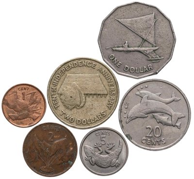 купить Кирибати набор из 6 монет 1979-1989