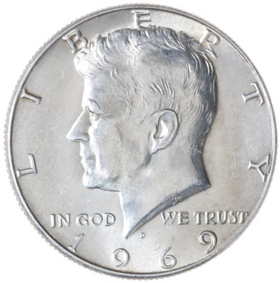 купить США 50 центов (1/2 доллара, half dollar) 1969 D Kennedy Half Dollar (Кеннеди)