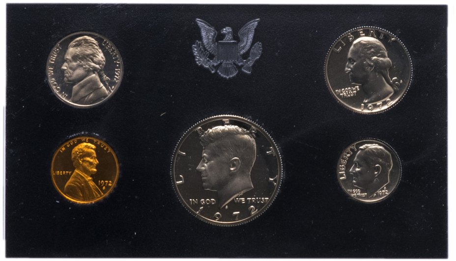 купить США Годовой набор монет  1972 Proof (5 штук) в упаковке