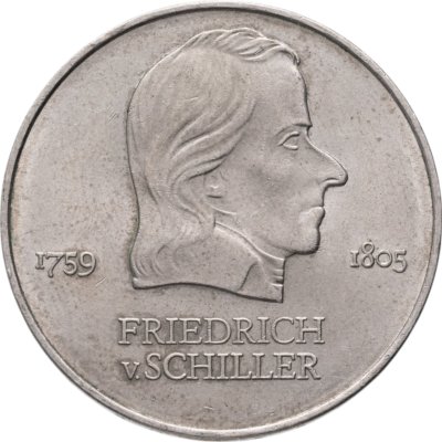 купить Германия ГДР 20 марок 1972 Фридрих фон Шиллер