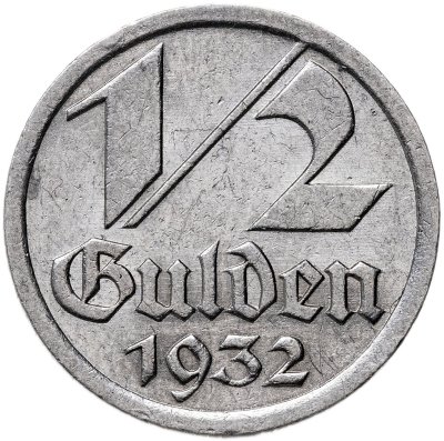 купить Вольный город Данциг 1/2 гульдена 1932