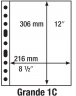 Купить Лист Leuchtturm (Германия) формата GRANDE 1C на 1 бону (216х306)