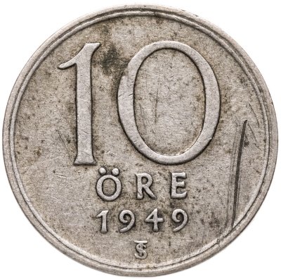 купить Швеция 10 эре (ore) 1949 TS
