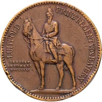 купить Германия медаль "Открытие в честь 80-летия Его Королевского Высочества принца-регента Луитпольда Баварского 1901"