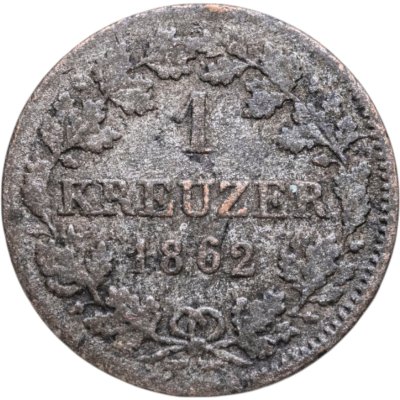 купить Германия, Бавария 1 крейцер 1862