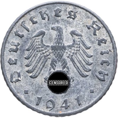 купить Германия, Третий рейх 5 рейхспфеннигов 1941 "А"