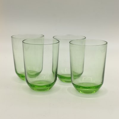 купить Набор из 4-х стопок зелёного оттенка, цветное стекло, СССР, 1960-1990 гг.