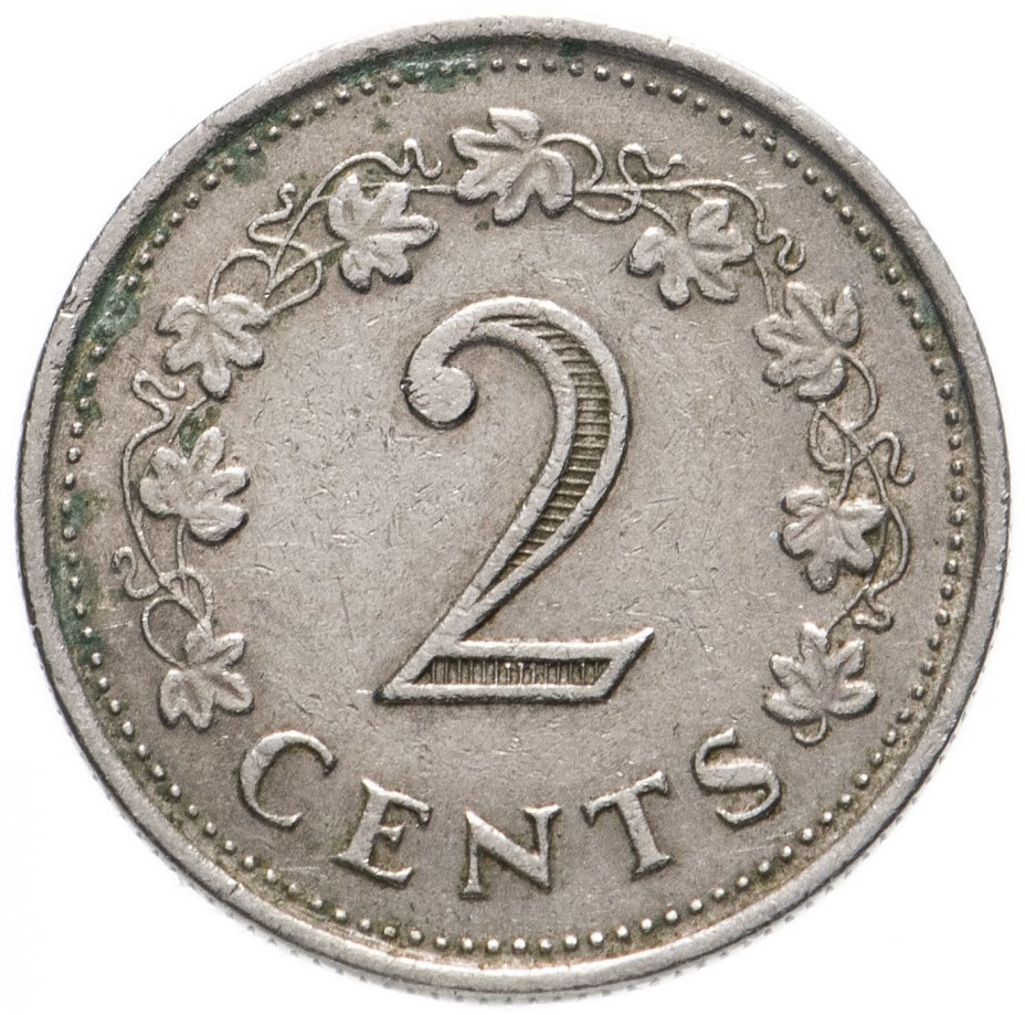 купить Мальта 2 цента (cents) 1972-1982, случайная дата