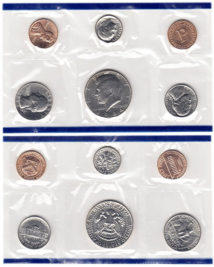 купить США годовой набор 1984 Р (5 монет + жетон)