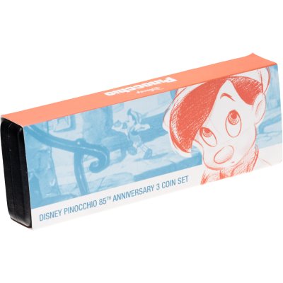 купить Футляр для коллекции монет Соломоновы Острова 50 центов 2025 «85-я годовщина Пиноккио» с сертификатом для монет
