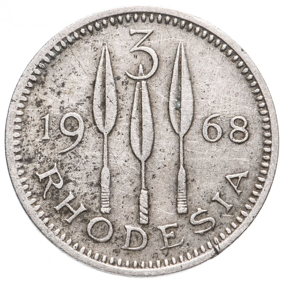 купить Родезия 3 пенса (pence) 1968