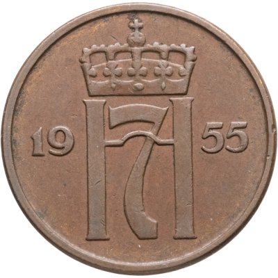купить Норвегия 5 эре (ore) 1955