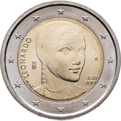 купить Италия 2 евро (euro) 2019 500 лет со дня смерти Леонардо да Винчи