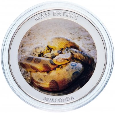 купить Уганда 100 шиллингов 2010 "Животные-людоеды - анаконда"