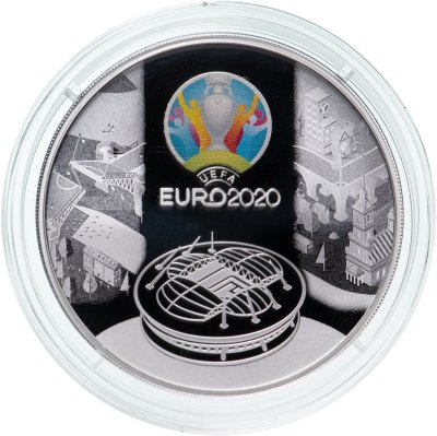 купить 3 рубля 2021 СПМД Чемпионат Европы по футболу 2020 года (UEFA EURO 2020)