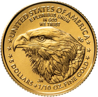 купить США 5 долларов (dollars) 2023 American Gold Eagle (орёл нового типа)