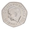 Купить Великобритания 50 пенсов (pence) 2023 "Коронация Карла III"